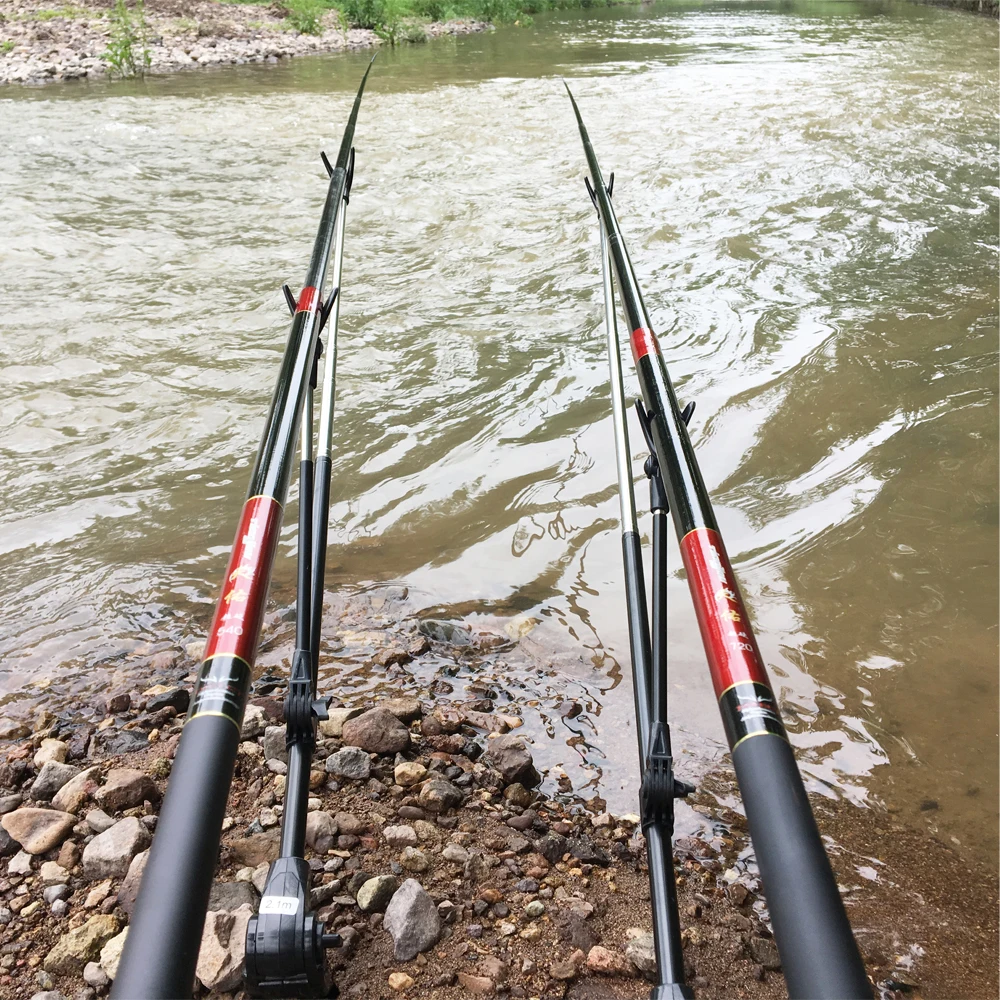 

High Carbon 3.6m 4.5m 5.4m 6.3m 7.2m Power Hand Pole Fishing Rod Ultra Hard Super Light Telescopic Rod