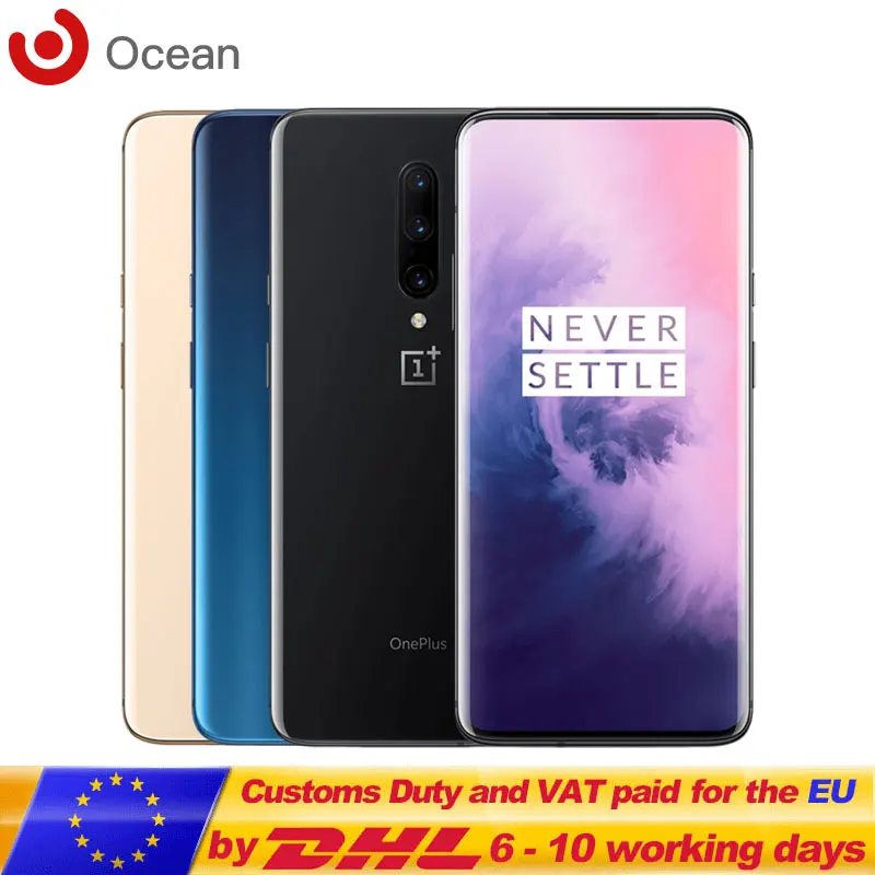Смартфон OnePlus 7 Pro 6 ГБ 8 12 Гб ОЗУ 128 256 ПЗУ камера 48 МП Snapdragon 855 AMOLED экран 67 дюйма