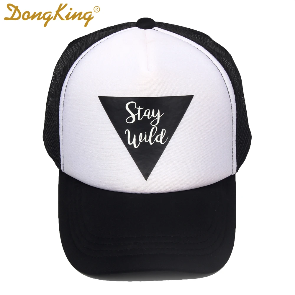 Детская бейсболка DongKing Кепка с принтом Stay Wild для детей и дочери подарок на