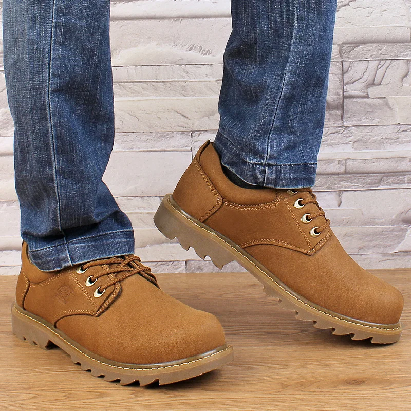 NORTHMARCH Fashion Men Shoes Genuine Leather Comfortable Waterproof Casual Lace-Up Breathable Work Footwear | Обувь