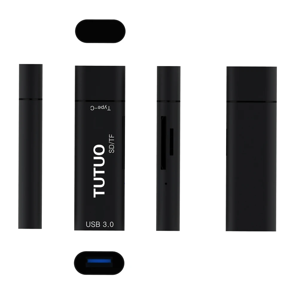 Кардридер TUTUO USB C SD/TF Type-C на USB-A 3 0 конвертер OTG для Macbook Pro 2016 2017/Samsung S8/Chromebook Pixel |