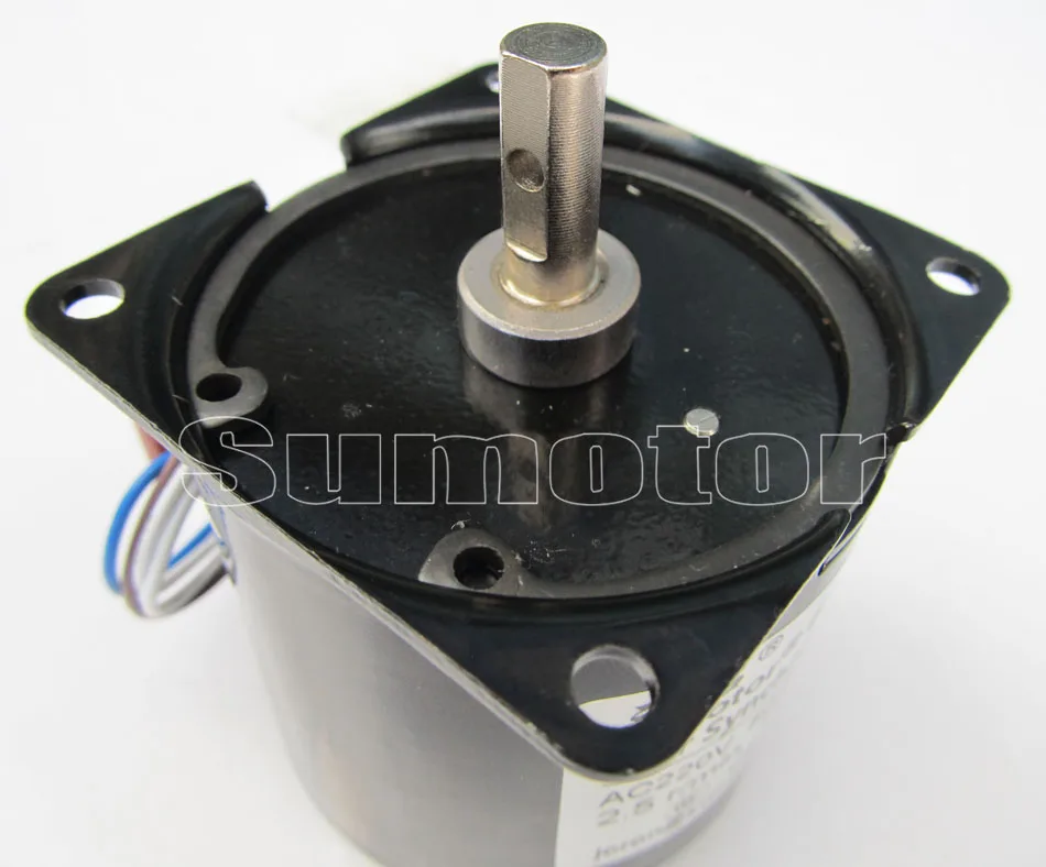 60KTYZ 110rpm 14W 220 - 240V 50HZ 60HZ AC synchronous motor CW/CCW for Monitor PTZ automation Pure copper coils Long Lifespan |