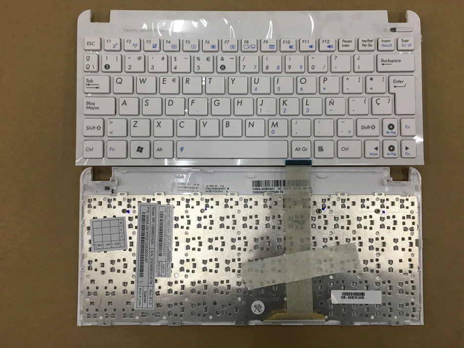 Новая SP испанская клавиатура для Asus Eee PC 1015 1015B 1015BX 1015PW 1015CX 1015PD 1011 1015PX белая