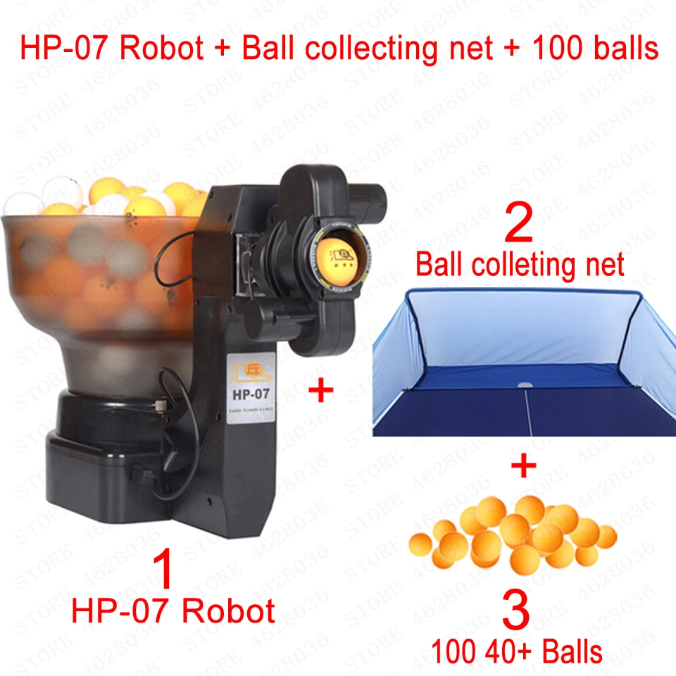 Professional Balls Catching Collecting Net HP-07 Table Tennis Robots Sender Pitching Training Serve Machine Sports Pingpong Gift