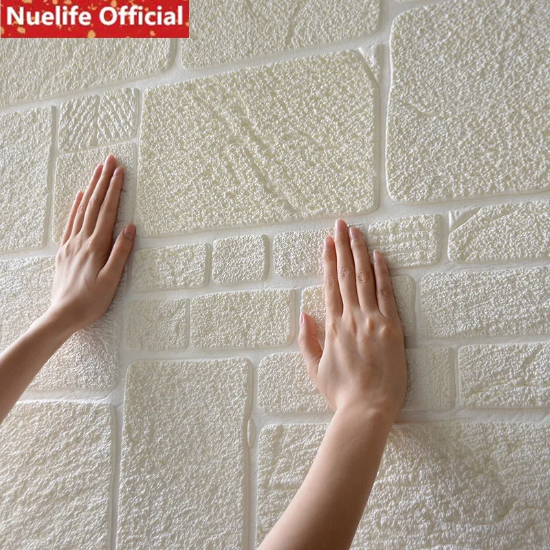 3d Культура Каменный узор Пена наклейки на стену Водонепроницаемый гостиной