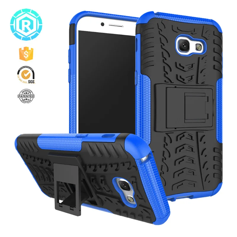 R For Samsung Galaxy A5 2017 5.2 inch Silicon Cover Rugged Armor Kickstand Case SM-A520F TPU + PC Phone Cases |