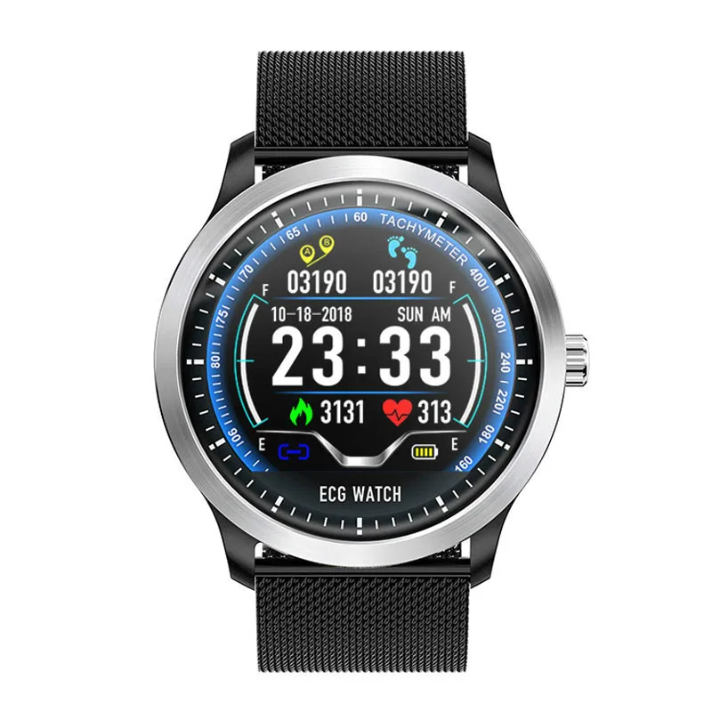 N58 ECG Smartwatch для мужчин дисплей монитор сердечного ритма сна 3D UI фитнес-трекер