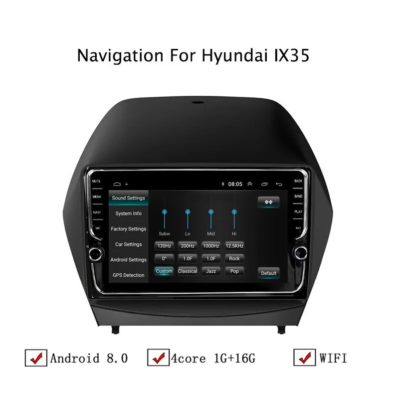 Автомобильный мультимедийный плеер NAVITOPIA 9 дюймов Android 8 1 GPS-навигация для Hyundai
