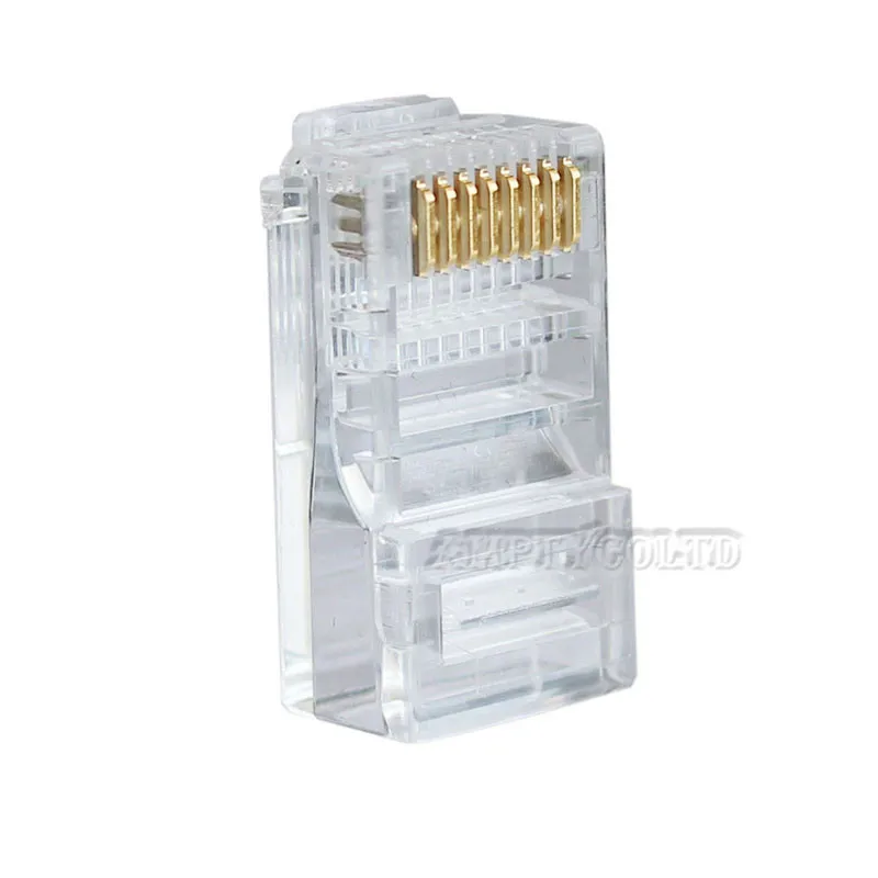 50 шт. RJ45 CAT5 кристальная сетевая модульная штепсельная вилка 8P8C для твердотельных
