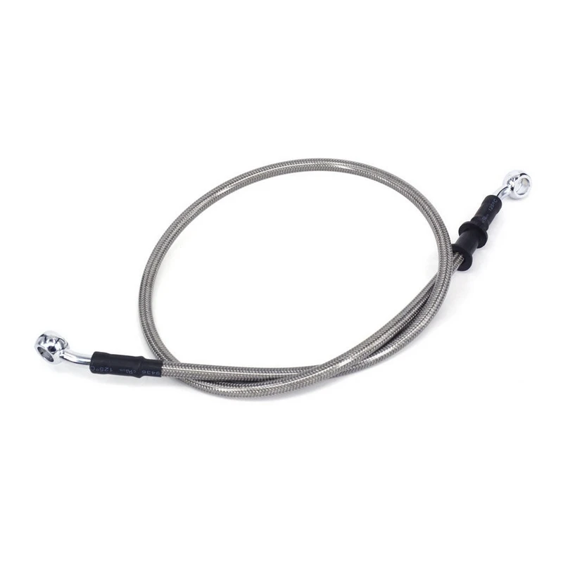 50cm Silver Мотоциклетные оплетенные тормозные муфты масляные шланги линии трубы кабели 500 мм-2000 мм Мотоцикл Велосипед - Цвет: 50cm Silver