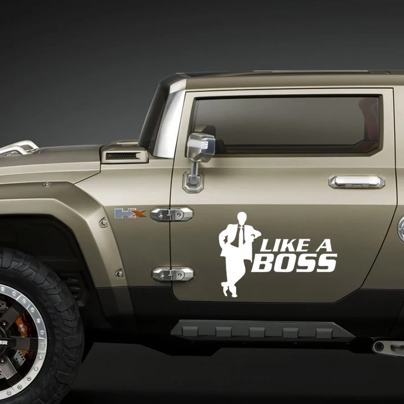 Прохладный Графика автомобильные наклейки с надписью Like A Boss для автомобиля Jdm