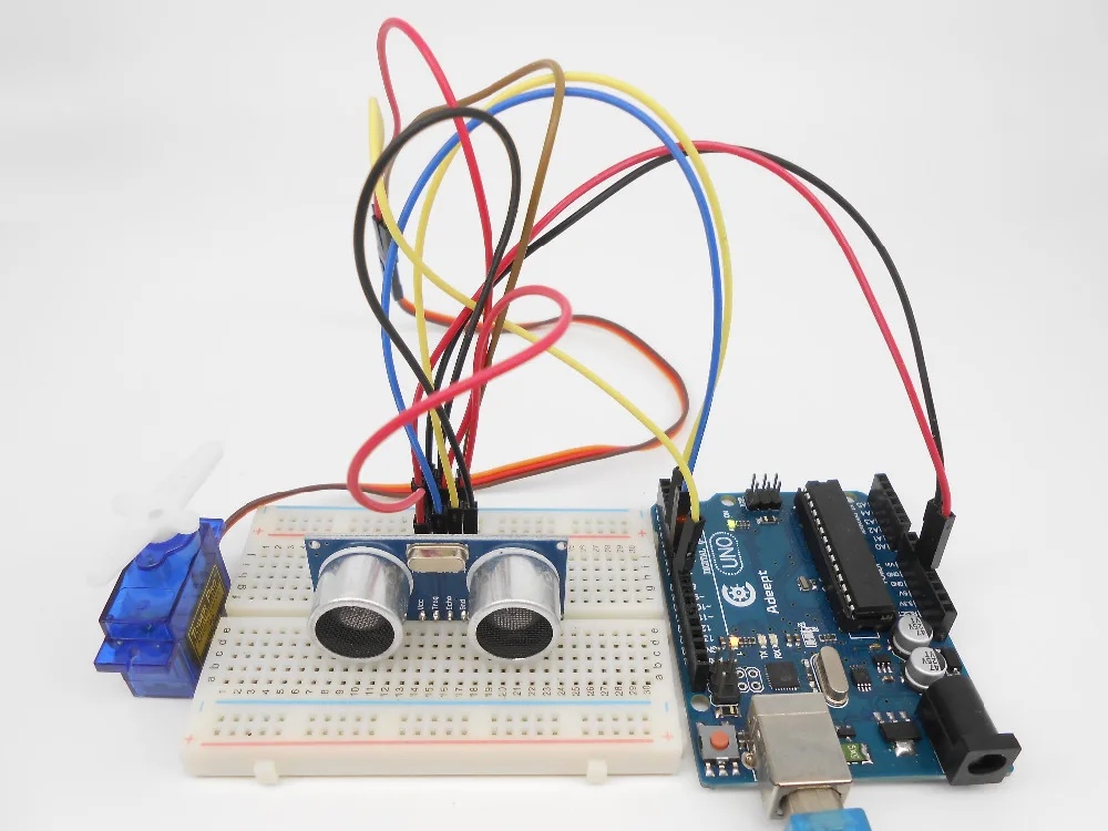 Adeept DIY Электрический Arduino стартовый набор для UNO R3 ультразвуковой датчик