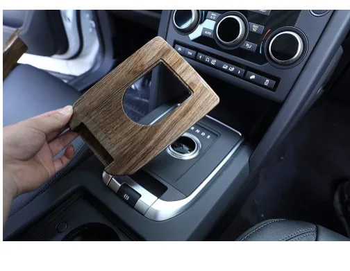 

Walnut Wood Style Car Interior Gear Shift Panel Cover Trim For Land Rover Discovery Sport 2015-2016 Car-styling