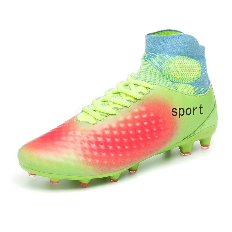 Rolibba Football Shoes Mens High Ankle Superfly Soccer FG Professional Outdoor Kids Training Sock Cleats | Спорт и развлечения