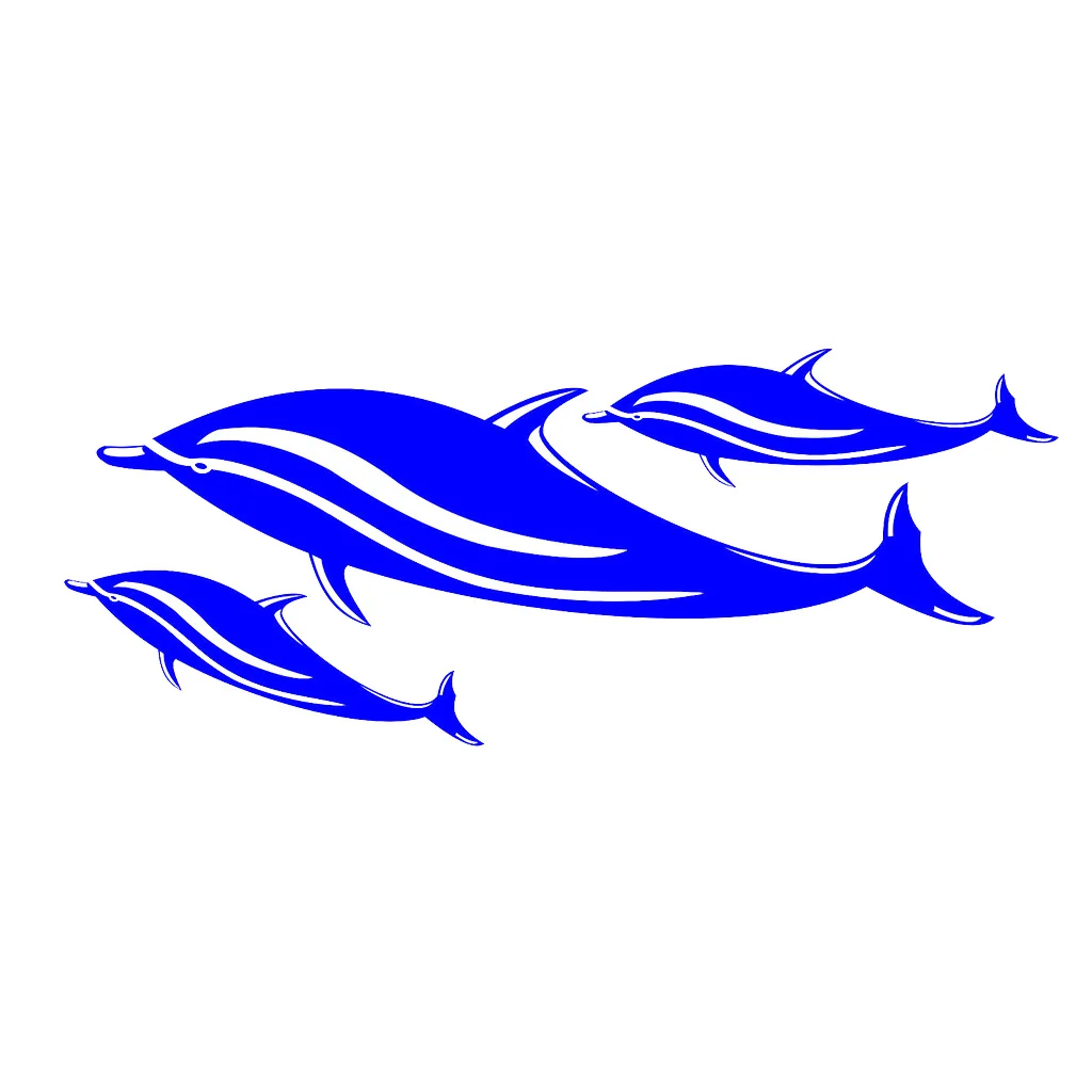 6 Dolphin/2 лист синие наклейки с изображением дельфинов для сидения на каяке каноэ
