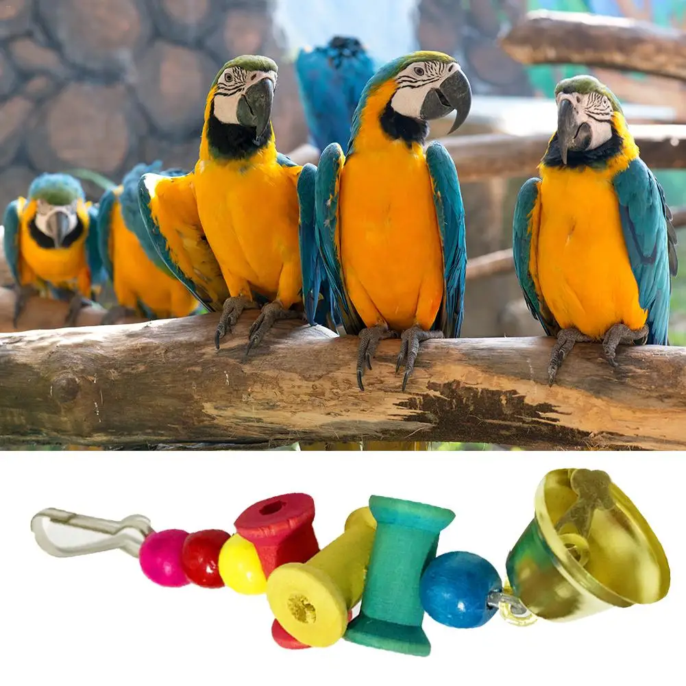 Устойчивый к укусам попугая жевательная игрушка птица подвесная веревка попугаи
