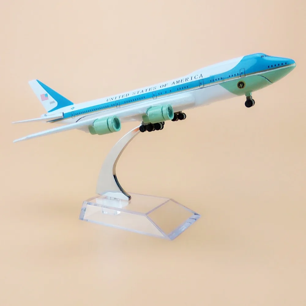 16 см сплав металла американских ВВС один B747 Airlines модель самолета Боинг 747 Airways
