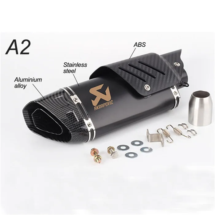 Мотоцикл Akrapovic Модифицированная выхлопная труба глушитель большой четыре угла выхлопной трубы с защитным покрытием из углеродного волокна R6 ZX6R Z900