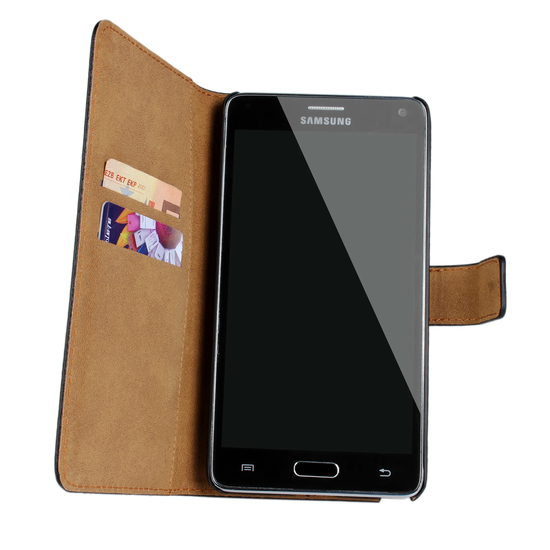 Флип-кейс из искусственной кожи для Samsung Galaxy Note 2 3 4 5 Ретро Чехол-кобура защитный