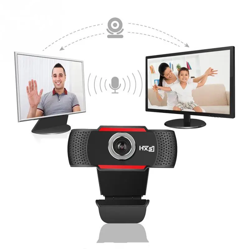 Hxsj 720 P HD веб камера вращающаяся ПК Компьютерная с вызовом шумоподавлением Mic