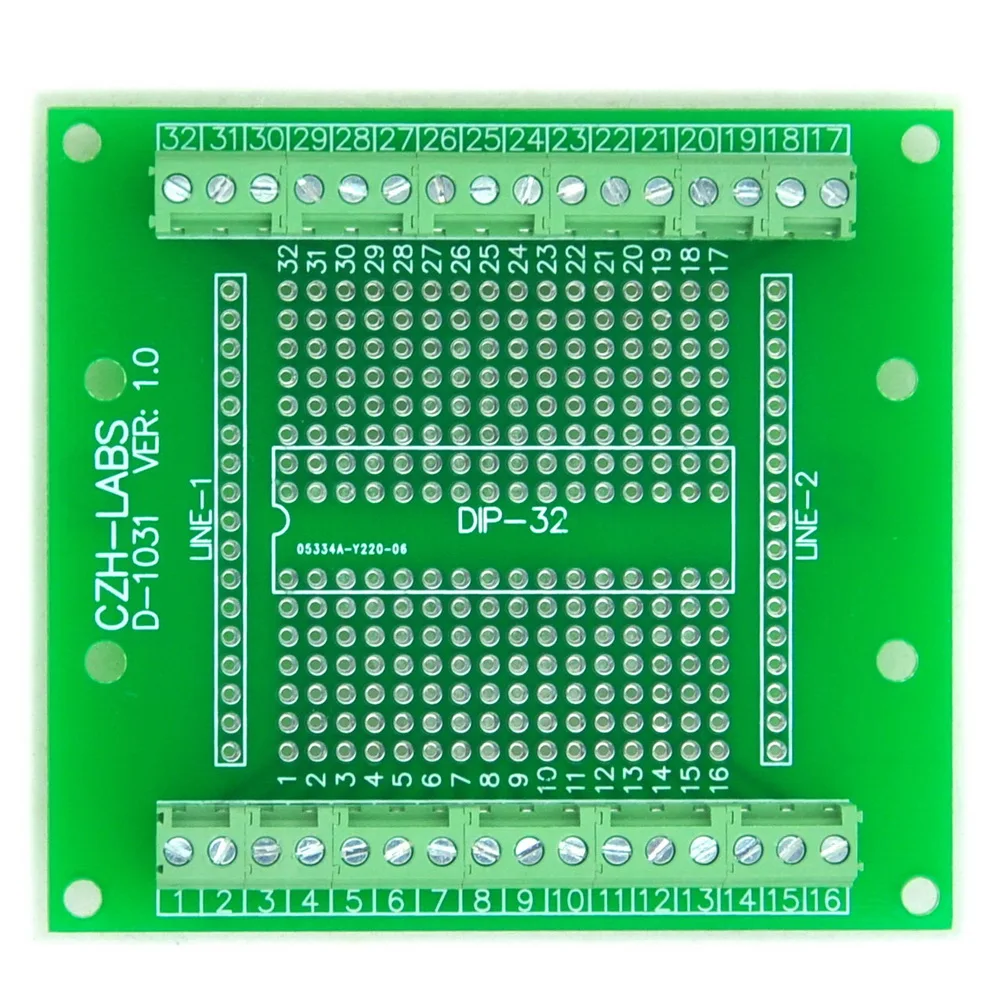 

Компонент DIP-32 для винтовой клеммной колодки, печатная плата dip32.