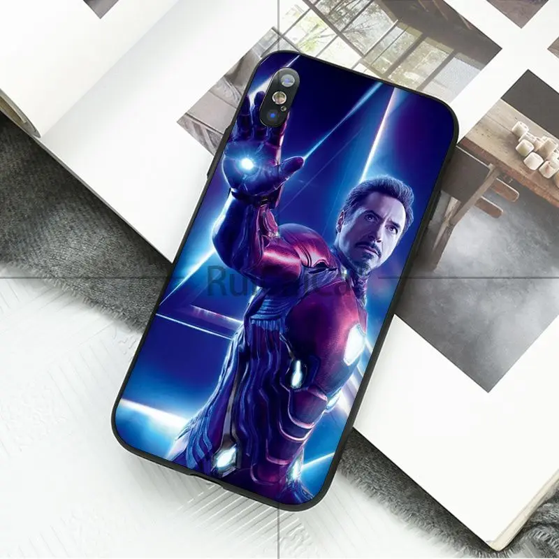 Ruicaica Marvel Avengers Endgame I'M ironman качественный чехол для телефона iPhone X XS MAX 6 6s 7 7plus 8 8Plus 5 5S