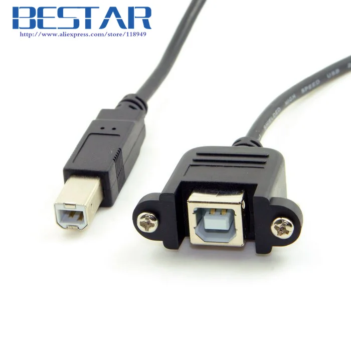 Кабель удлинитель для жесткого диска 50 см USB 2 0 B с винтами крепления на панели|usb 2.0