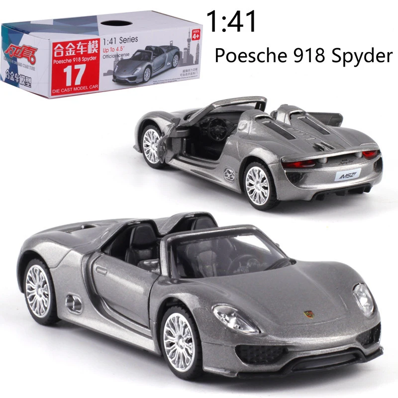 Caipo 1:41 Выдвижной Автомобиль Porsche918 сплав литья под давлением металлическая модель