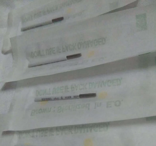 100 шт. 5 круглых игл для ручной ручки полуперманентный макияж ручка тумана игла R5