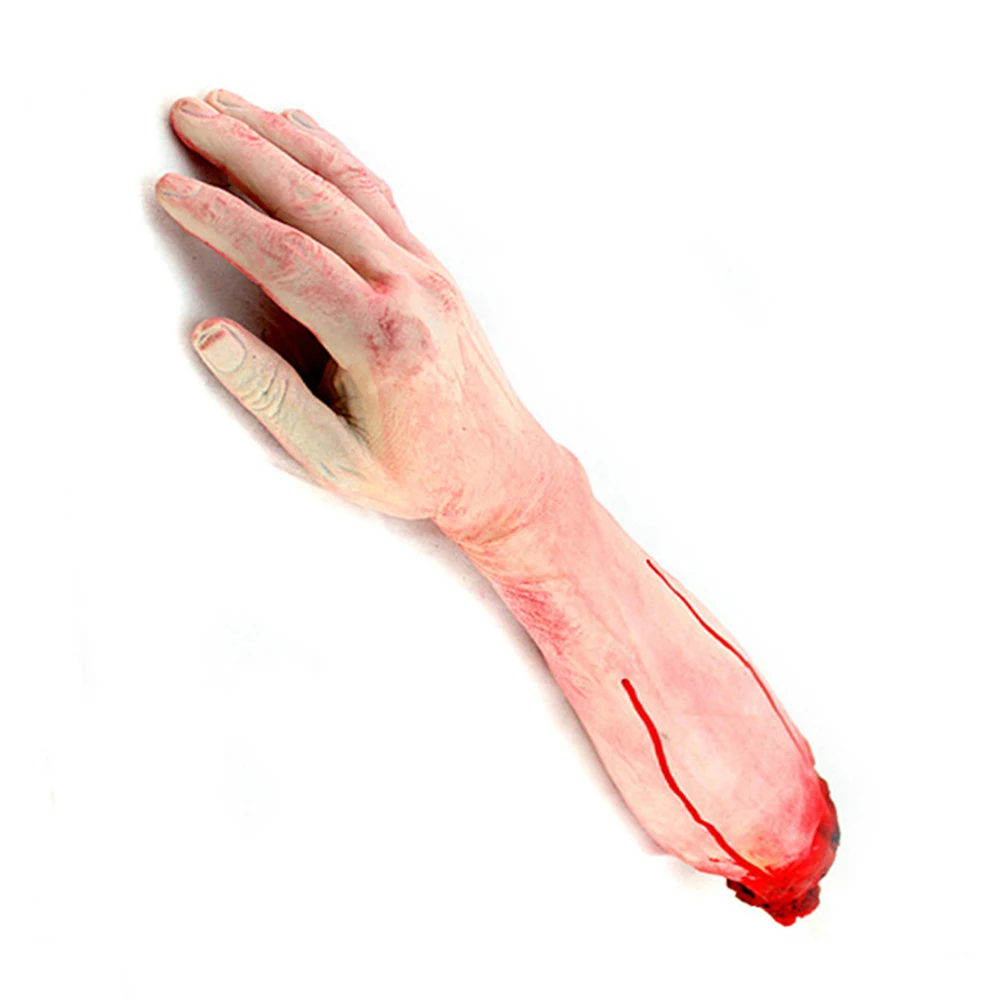ZXZ 2 шт. реалистичные поддельные рука человека сломанную руку LifeSize Кровавые