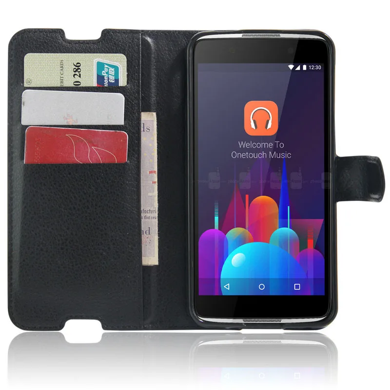 Alcatel Idol 4S чехол кожа флип Coque кошелек для мобильный Телефонные чехлы крышка Fundas