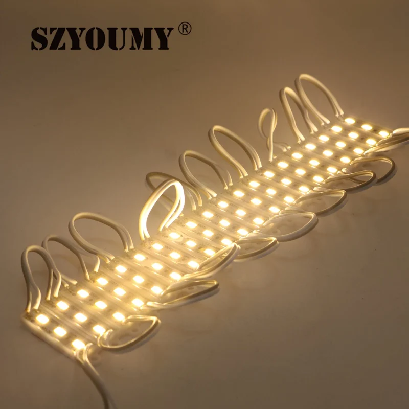 SZYOUMY 5630 3 светодиодных модуля освещения Строки 39x10 мм для знака DC12V