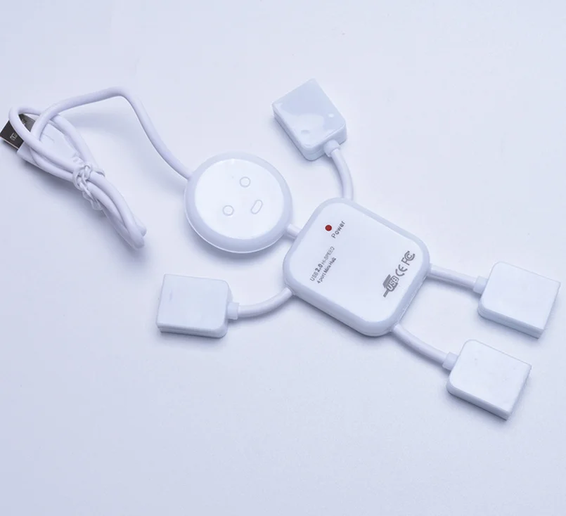 BinFul Новое поступление креативный мини гуманоидный usb концентратор Мини 4 порта USB