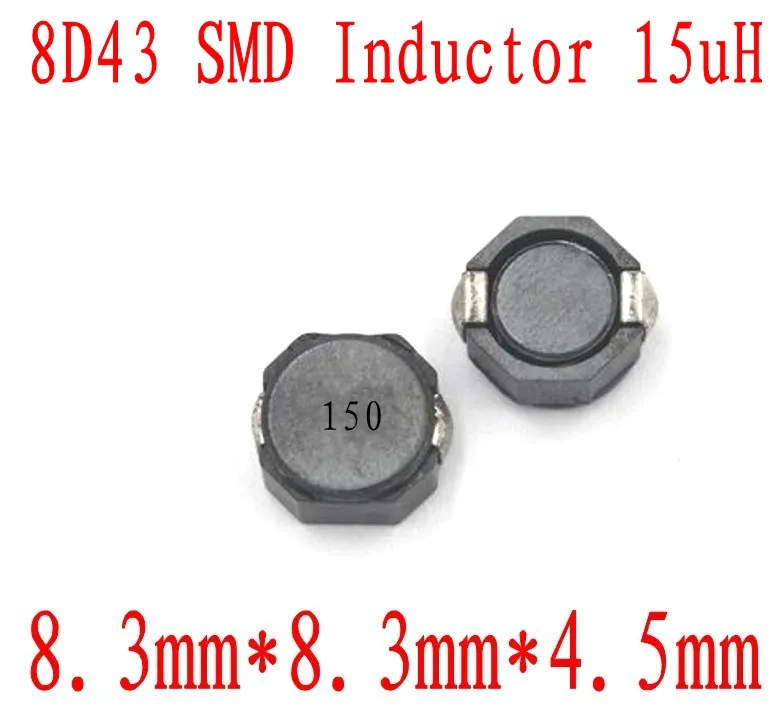 Новый SMD индуктор 8D43 15UH чип индуктивность 8*8*4 5 мм CDRH 15 uh защитная 500 шт.|Индукторы| |