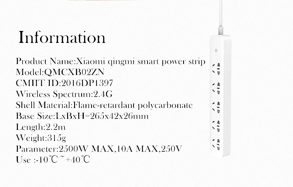 Xiaomi разъем быстрой зарядки 2500 Вт 10A 250V 3/5/6 Порты и разъёмы с USB розетки Мощность полосы Смарт перегрузки Мощность полосы для Xiaomi Smart D5