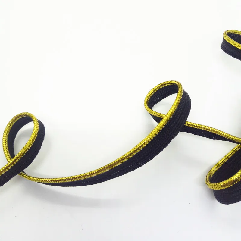 Золотистая и серебристая лента для пиннинга, лента для шпули, ленты для тесьмы, кружевные ленты для одежды, 1 см