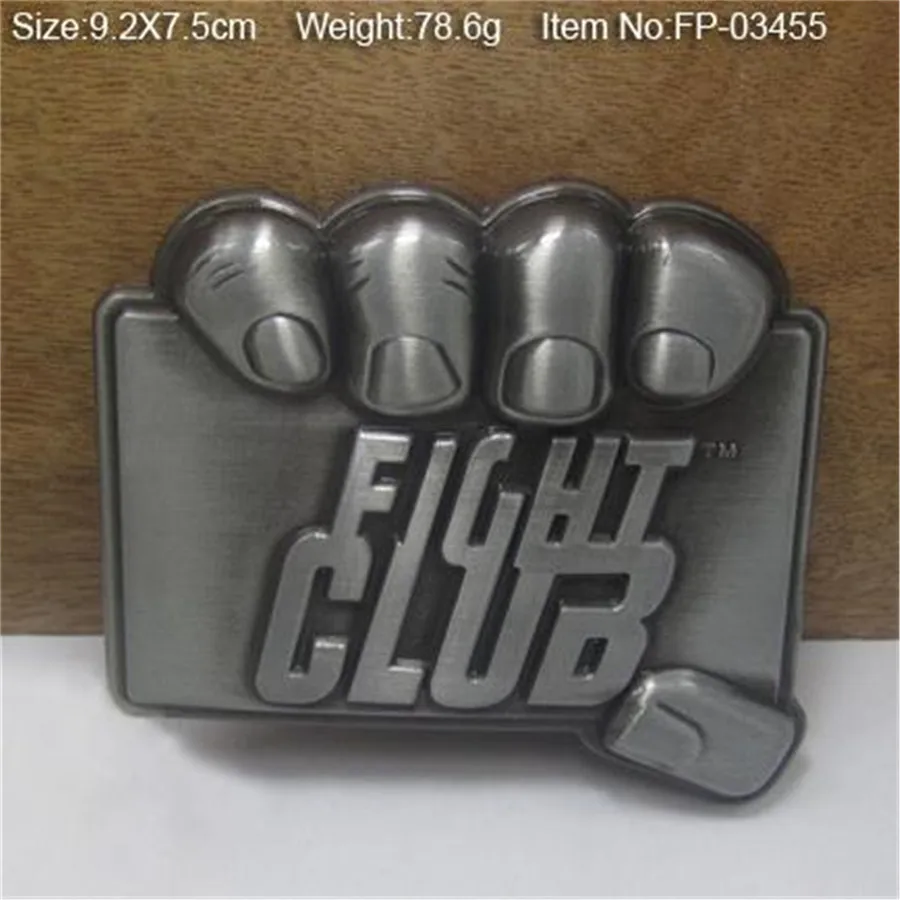 Для женщин Мужская одежда Роскошные Бойцовский клуб прямоугольник пряжки ремня