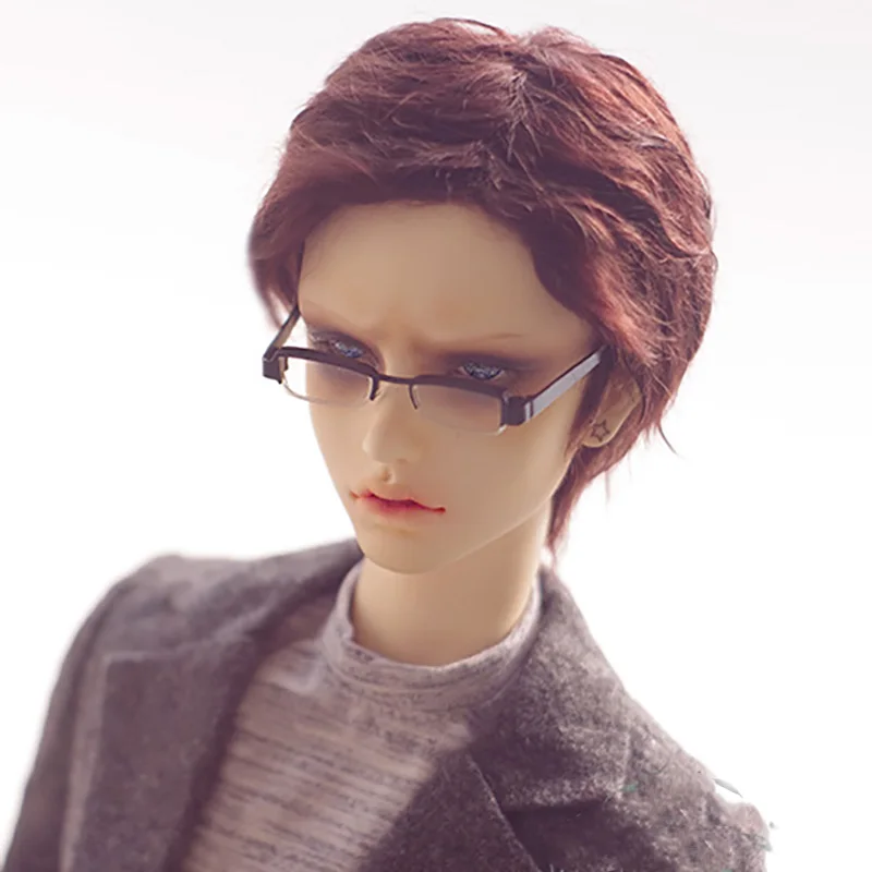 Кукла Cateleya BJD с париком, мохер, короткие волосы, 1/6, 1/4, 1/3, uncle milk tea, коричневая кукла, аксессуары