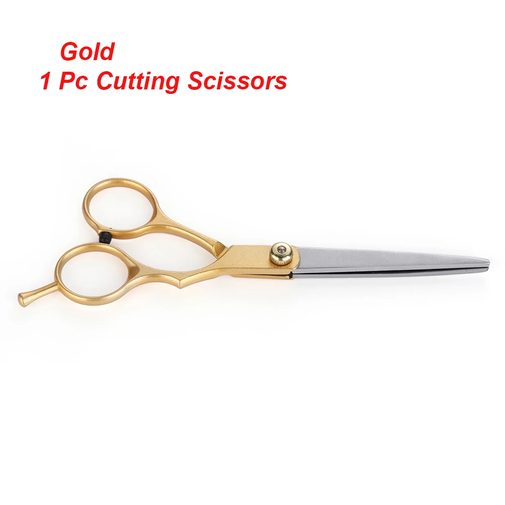 Cutting Scissor gold 1 шт. 6 дюймов салон Профессиональный Парикмахерские ножницы для филировки парикмахерские инструменты для укладки горячая распродажа - Цвет: Cutting Scissor gold