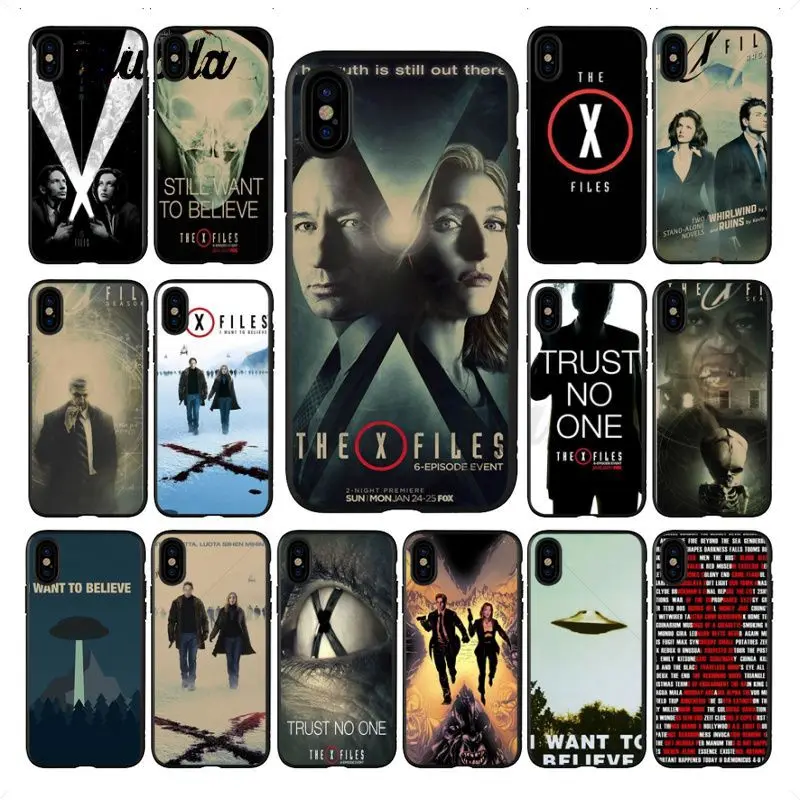 Yinuoda X file Alien UFO ретро плакат крафт бумага черный мягкий чехол для телефона iPhone 5S 6 7