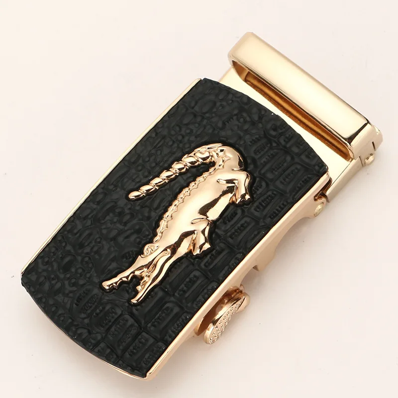 new Men's Belt Head Belt Buckle Leisure Belt Head Business Accessories Automatic Buckle Width 3.5CM luxury fashion belt y56-1 - Color: 6042