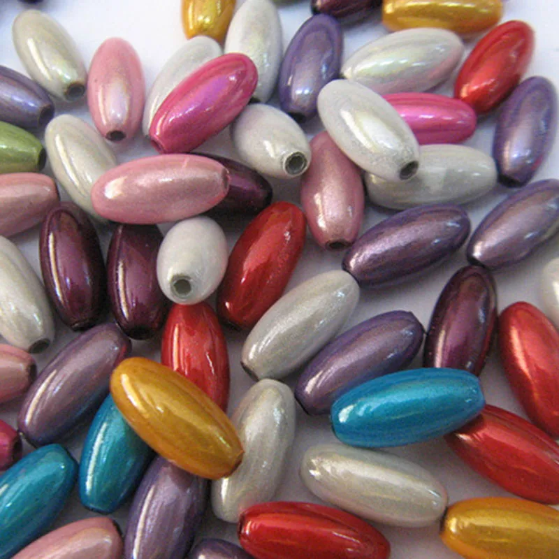 Perles Magiques de Miracle en vrac, 6x12mm, forme ovale, couleur