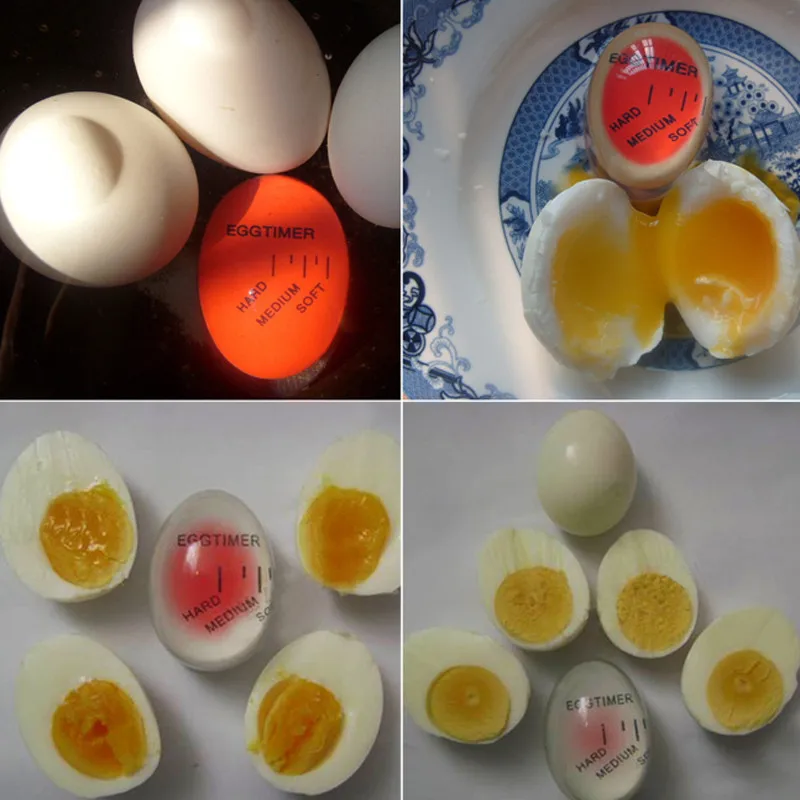 

Egg Tool 1pc Egg Time Perfect Color Changing Timer Yummy Soft Hard Boiled Eggs Cooking Kitchen Resin Egg Timer Red timer tools
