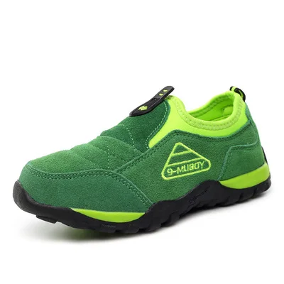 

NEW Autumn Winter Light Boys Shoes Kids Breathable Genuine Leather Big Flats Children Shoes Fashion Casual Boy Designer S