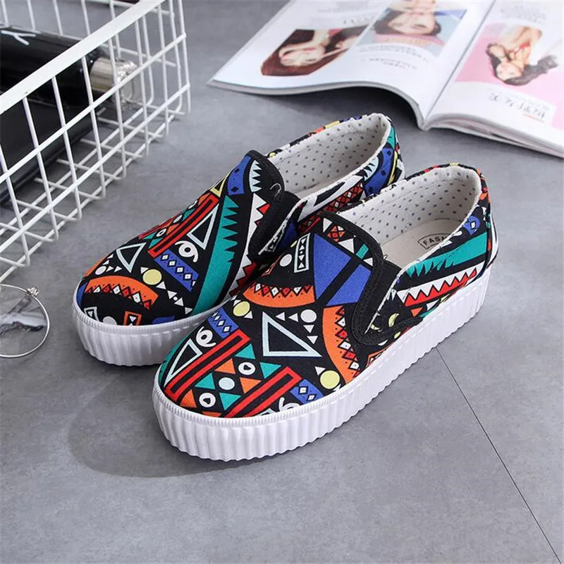 Новый Slipony 2017 Толстым Дном Рукав Ног Ленивые Женщины Повседневная Обувь