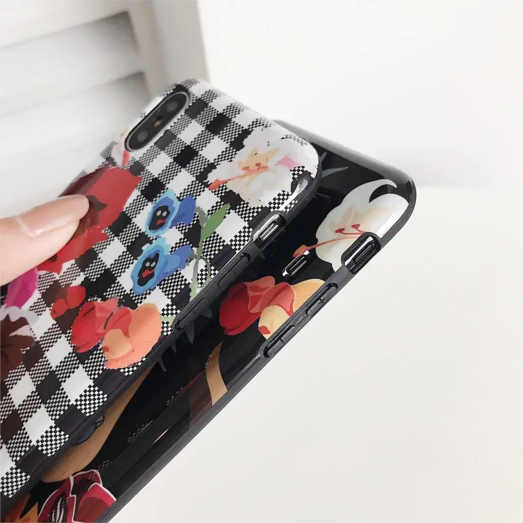 Модный милый аниме мультфильм Disneys принцесса Алиса решетки цветок чехол для iPhone 6