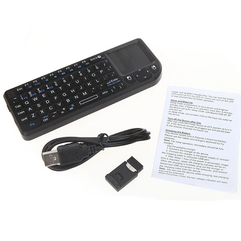 Беспроводная мини клавиатура и мышь 2 4 ГГц с тачпадом для ПК Smart TV Android Box новая