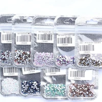 new color 400pcslot mix sizes of ss4 ss12 crystal non hotfix flatback rhinestone sewing wedding dress beads nail art jewelry