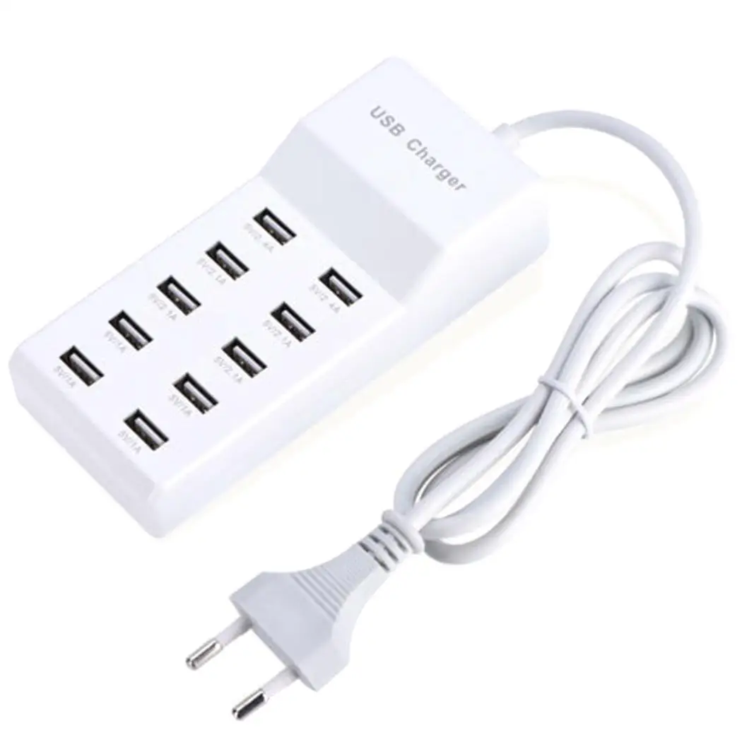 10 Interface USB Charging Station Power Adapter Stylish design with distinctive look. Wall 5V 10A Charger Hub | Мобильные телефоны