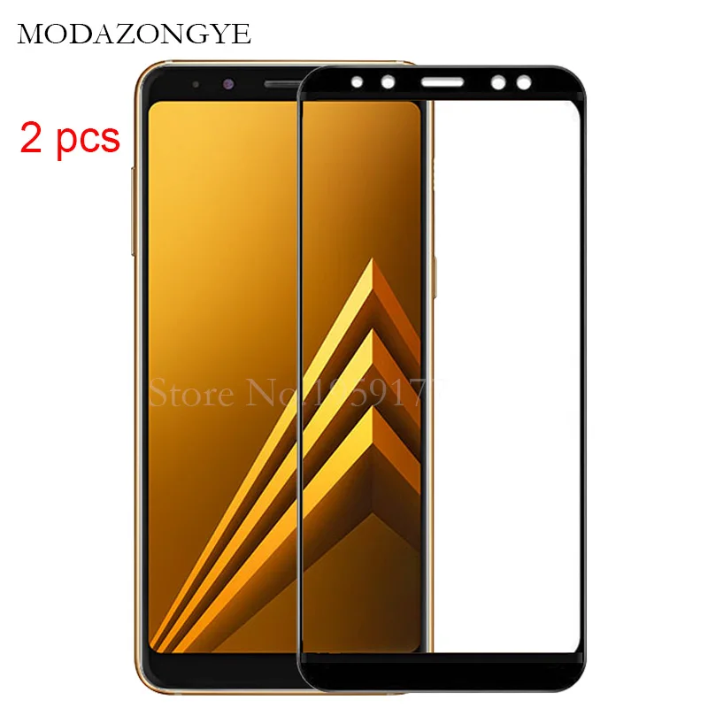 2 шт закаленное стекло для samsung Galaxy A8 защита экрана samsung Galaxy A8 A 8 Plus защита экрана полное покрытие